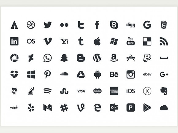 Picons Social: 60 Free social icons - Freebiesbug