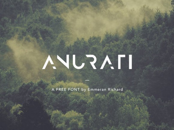 ANURATI: A free futuristic font