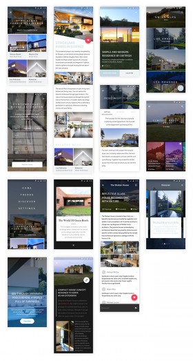 App UI kit for Sketch based on Material Design - Freebiesbug