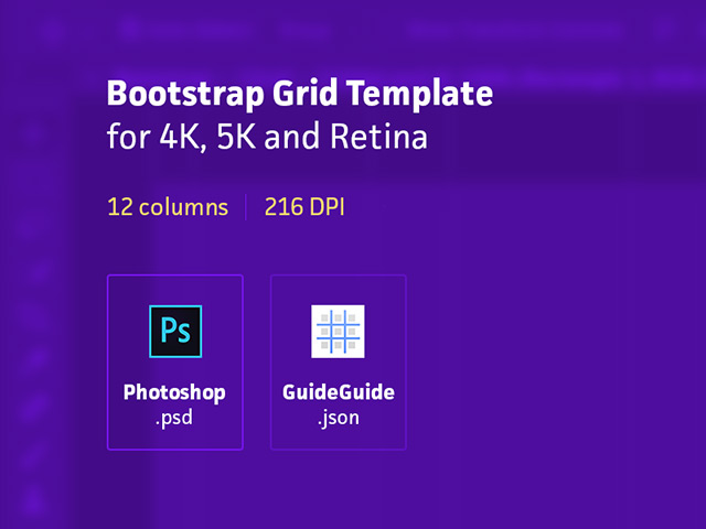 bootstrap grid photoshop download