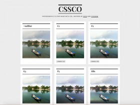 CSSCO: CSS filters inspired by VSCO