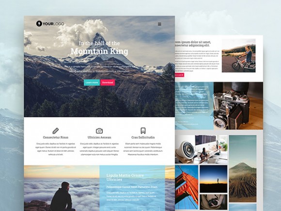 Mountain King: Free HTML Bootstrap template
