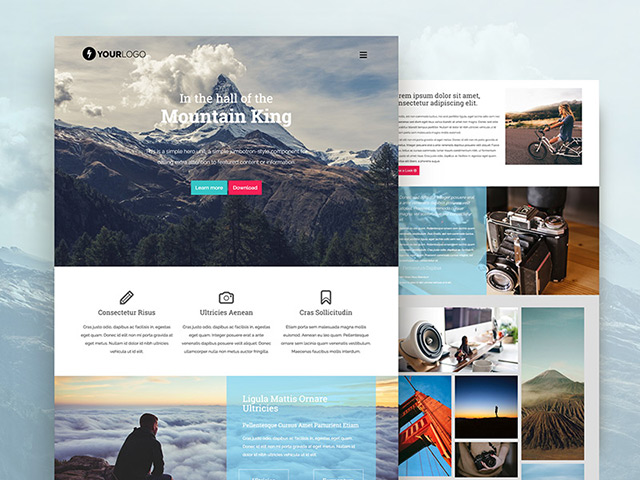 Mountain King: Free HTML Bootstrap template
