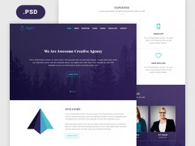 110+ Best Free PSD Website Templates - Freebiesbug