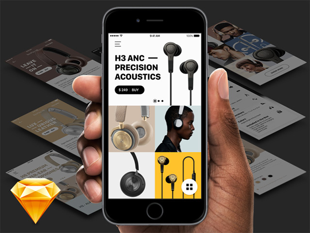 App Concept For Bang & Olufsen Store - Freebiesbug