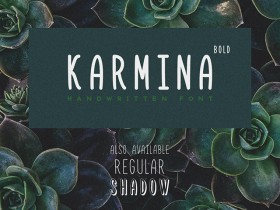 Karmina Bold: Free Handwritten font