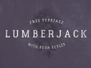 Lumberjack: Free typeface with 4 styles - Freebiesbug