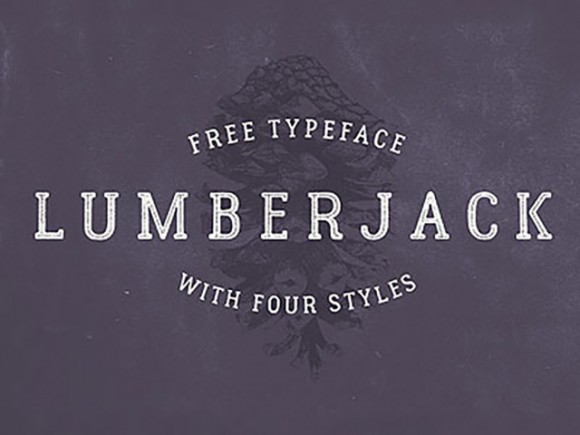 Lumberjack: Free typeface with 4 styles