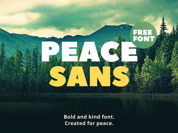 Peace Sans: Free bold font