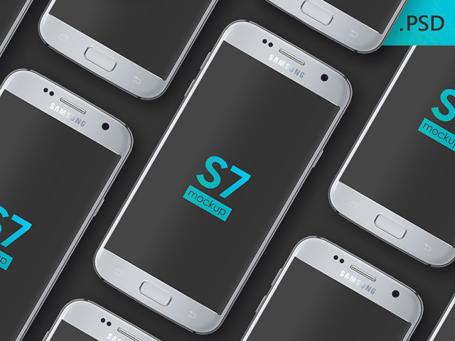 Samsung Galaxy S7 PSD mockup - Freebiesbug