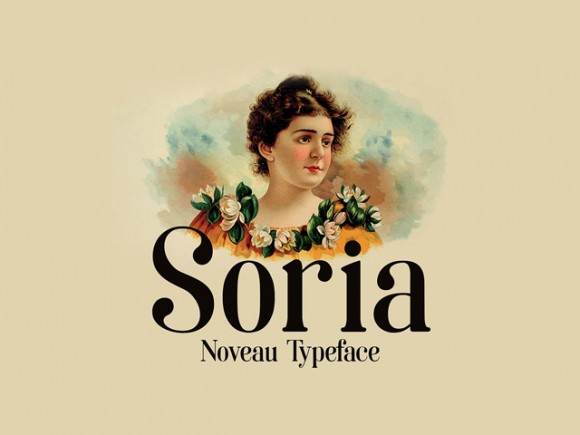 Soria: A free font inspired by Art Nouveau