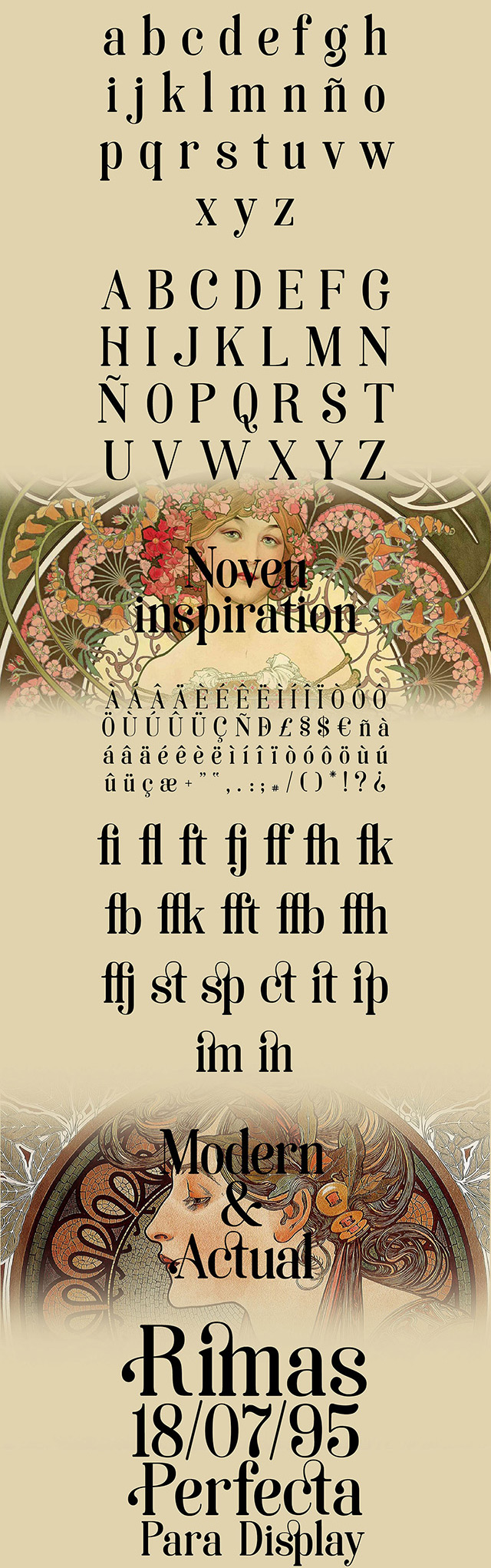 Soria A Free Font Inspired By Art Nouveau Freebiesbug