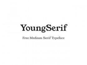 YoungSerif: A free medium serif typeface