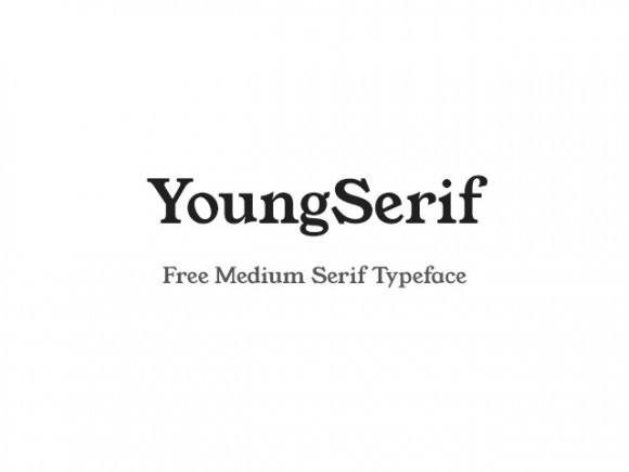 YoungSerif: A free medium serif typeface