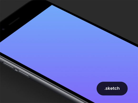 Single black iPhone mockup