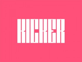 Kicker: A free ultra condensed typeface