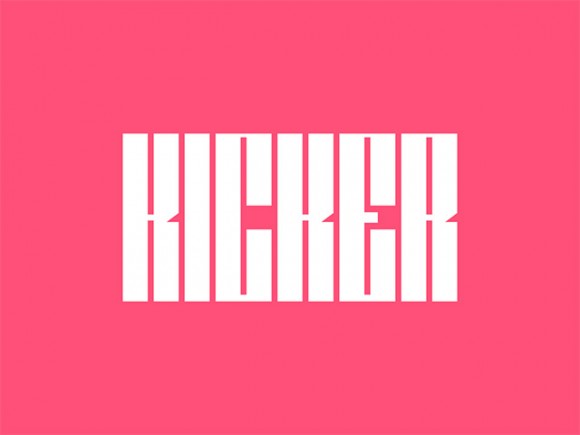 Kicker: A free ultra condensed typeface