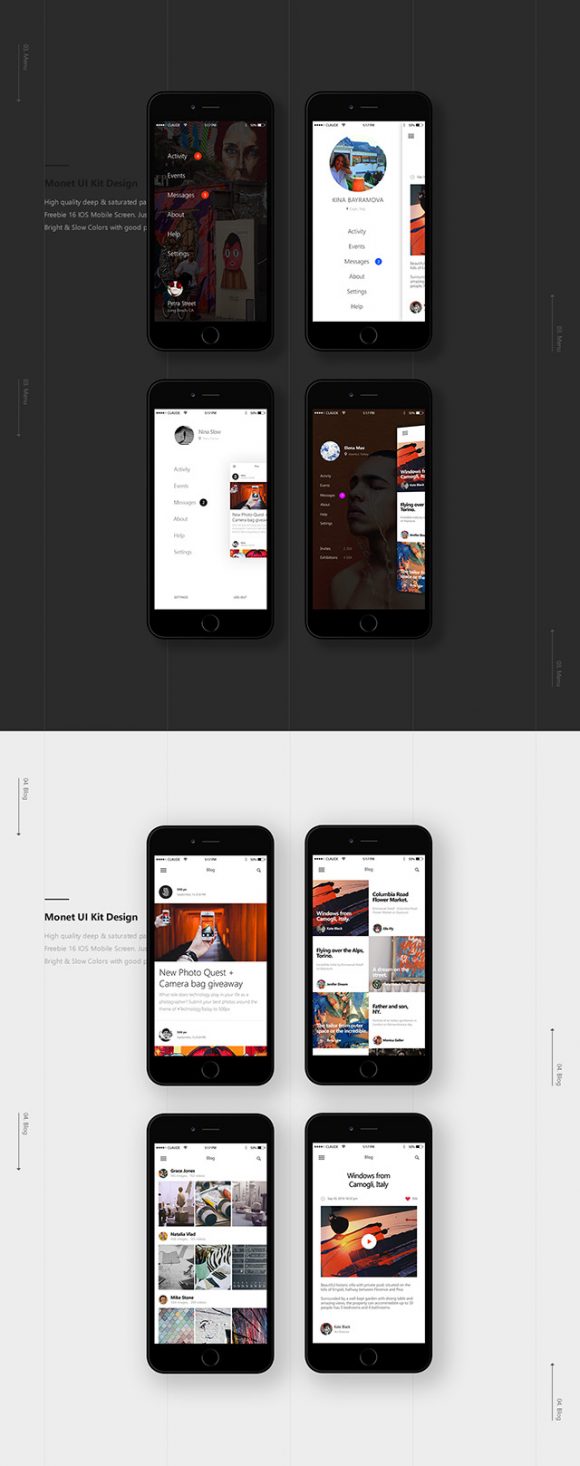 Monet UI kit Preview 03