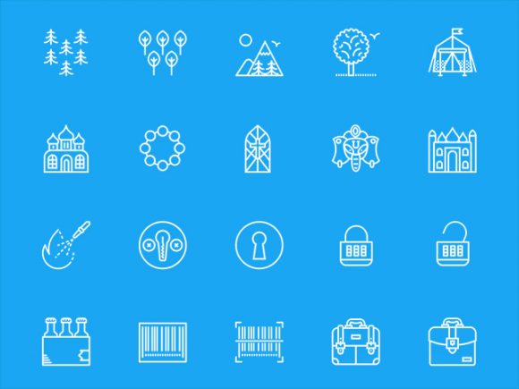 A free set of 200 misc icons by Smashicons