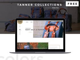 Tanner Collections: Free PSD ecommerce template