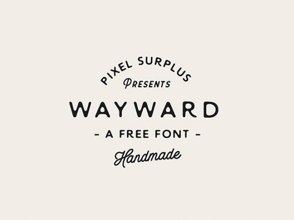 Wayward Sans: A free handmade font