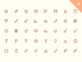 40 Free tool tiny icons