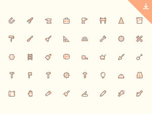 40 Free tool tiny icons - Freebiesbug