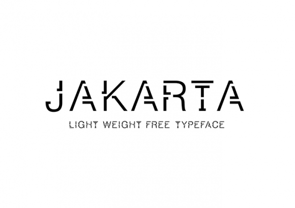 Jakarta: A free light weight font