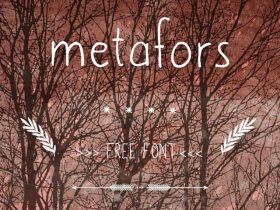 Metafors: A clumsy handwriting font