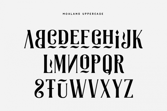 Moalang Free Font: Preview 02