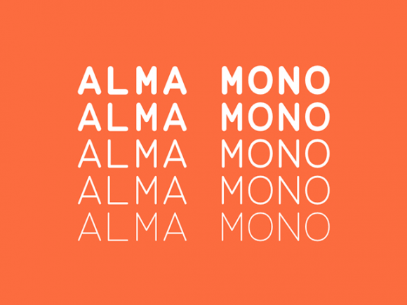 Alma Mono: Free typeface in 5 weights