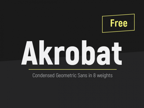 Akrobat: Modern sans serif font family