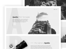 Apollo: One page HTML template for photographers
