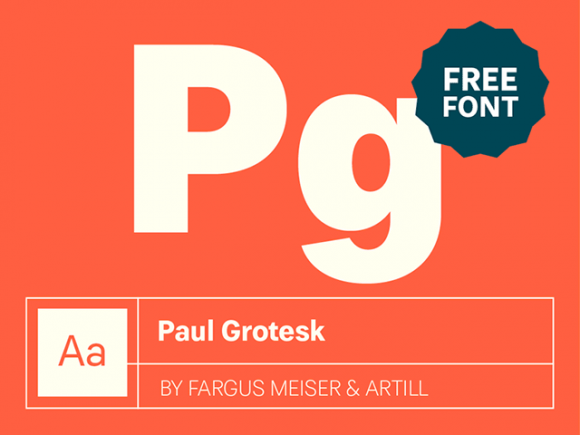 Paul Grotesk: Free Modernist font-family