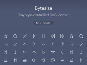 Bytesize: A style-controlled SVG icon set