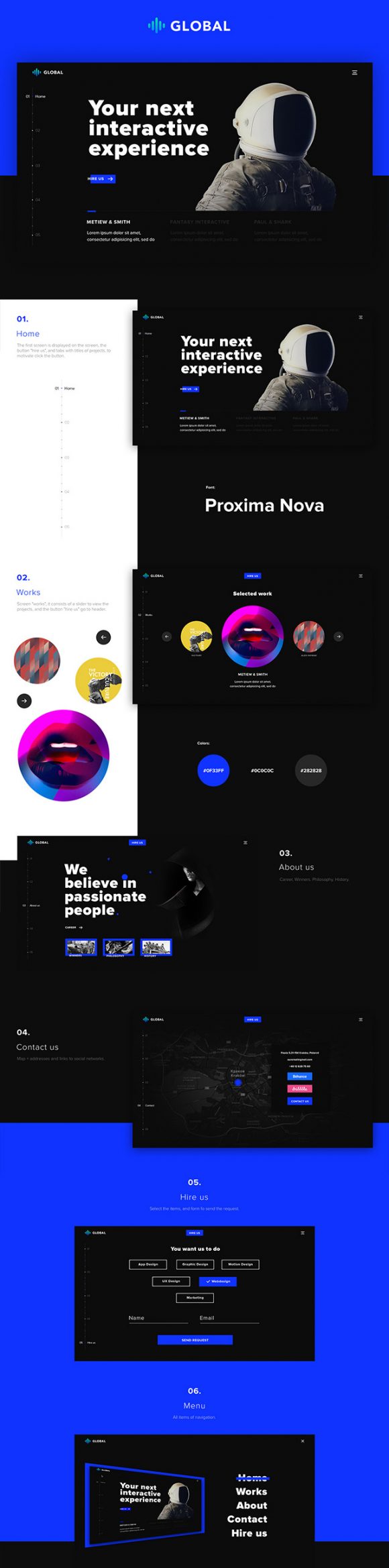 Global HTML and PSD template- Full preview