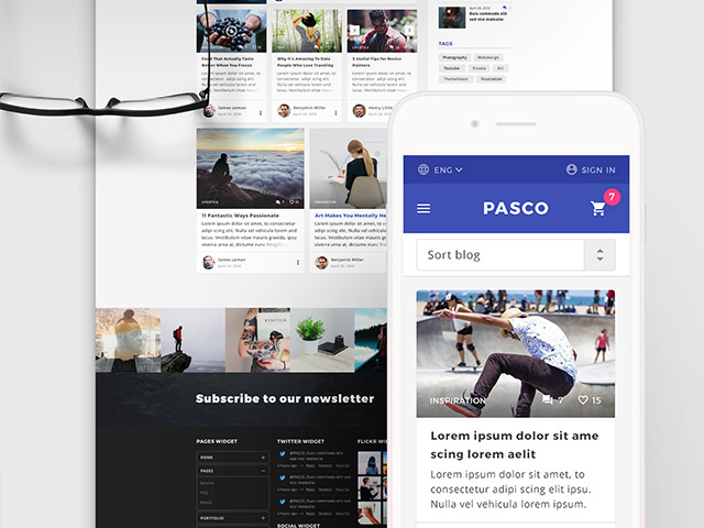 Download Pasco A Free Psd Multipurpose Template Freebiesbug PSD Mockup Templates