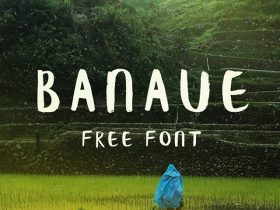 Banaue: Free handwritten brush font