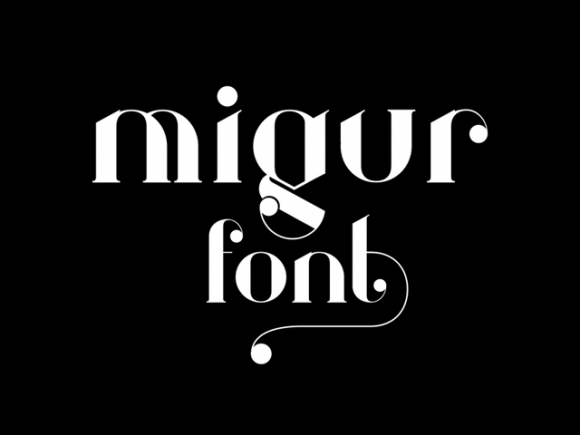 Migur: A free elegant serif font