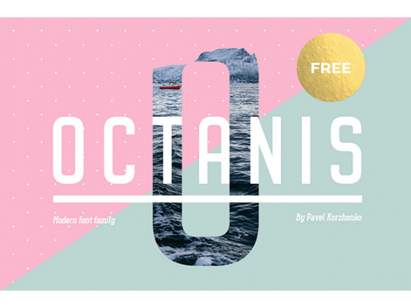 Octanis: A full and free font-family ideal for headlines