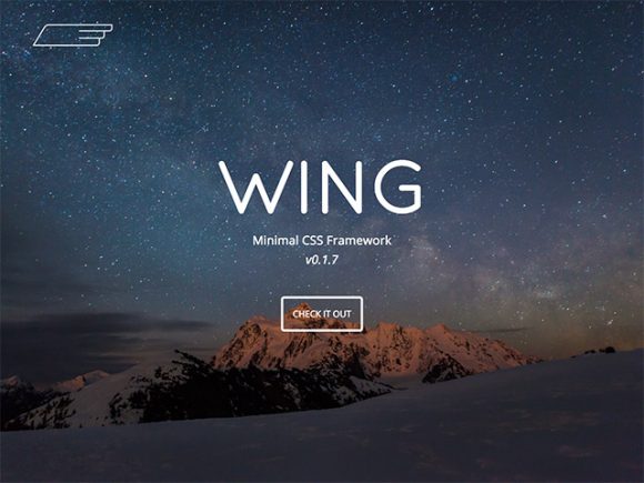 Wing: A lightweight and minimal CSS framework
