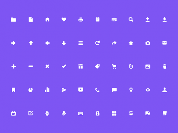 50 Free solid icons by Marvel