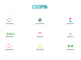 CSSPIN: A collection of 10 CSS spinners & loaders