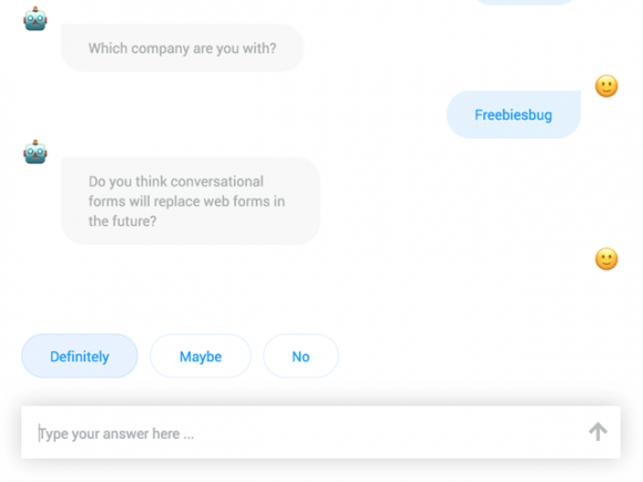 Conversational Forms: Turn web forms into conversations with JS
