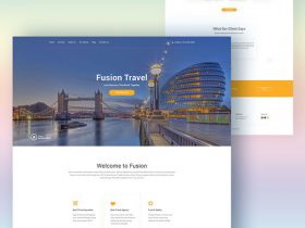 Fusion: Website template for travel agencies