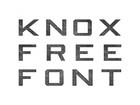 Knox Regular: Free font inspired by american western culture