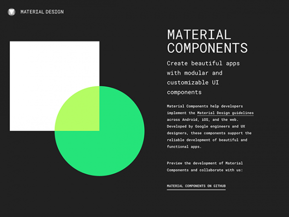 Google's Material Design UI Components