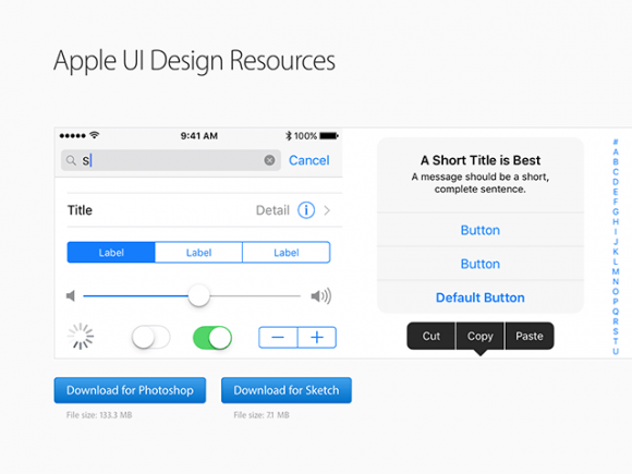 iOS Design Guidelines Illustrated Patterns  free templates