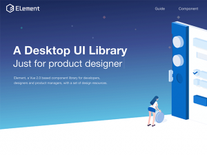 Element: A desktop component UI library - Freebiesbug