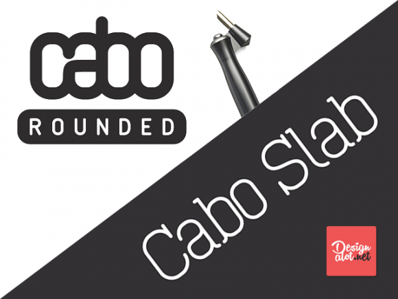 Cabo Slab & Cabo Rounded: 4 free font styles